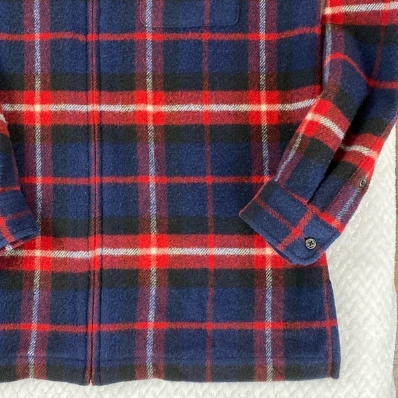 LAUREN Ralph Lauren Pure Wool Full Zip Longsleeve Flannel Jacket Shacket - Picture 17 of 17